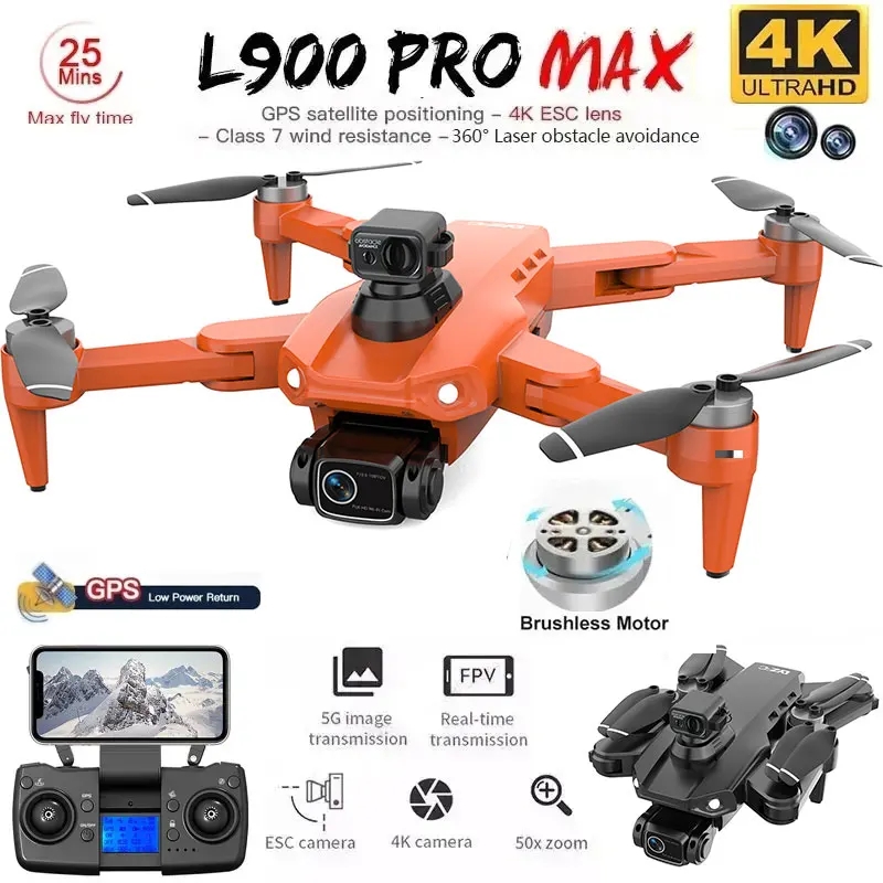 Drone Ae Rc - L900 Pro MAX Drone GPS, mainan