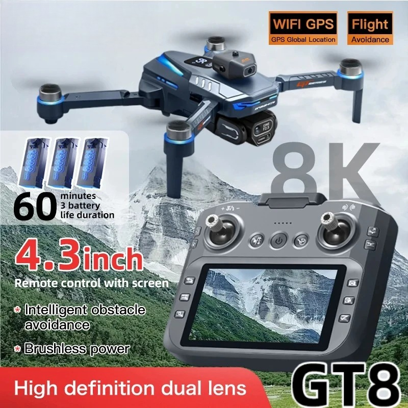 Jjrc Drone X12 - Drone GT8 Original 8K Profesional Kamera